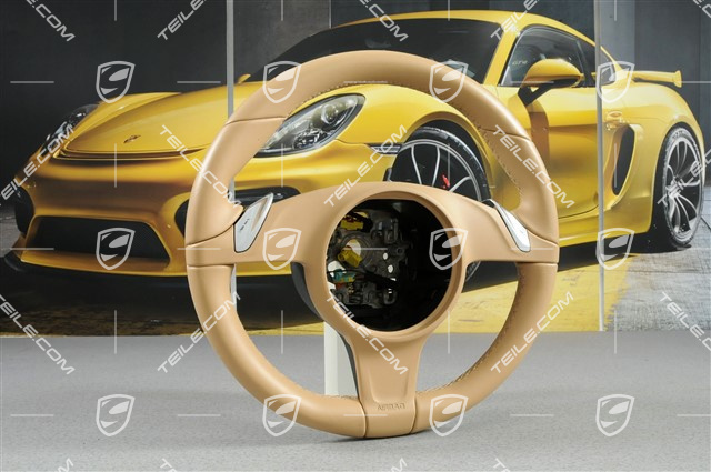 Kierownica, wersja podstawowa, gładka skóra, PDK, Luxor beige Kierownica, wersja podstawowa, gładka skóra, PDK, Luxor beige