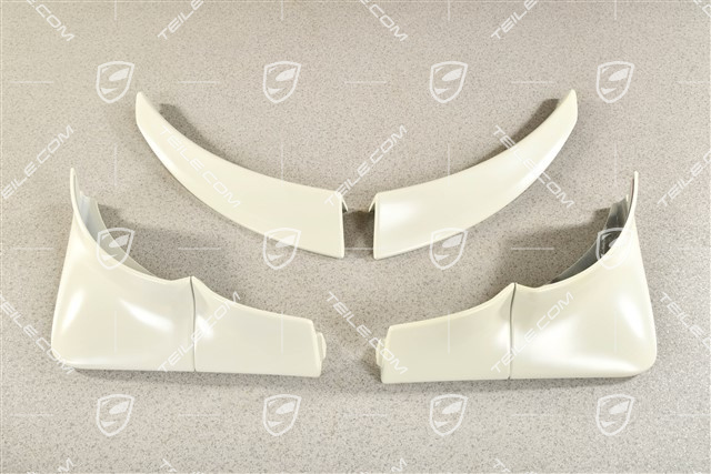 Satz Schmutzfänger mit Kotflügelverbreiterung / Radhausverbreiterungen, Hinten, FZG ohne Kotflügelverbreiterung