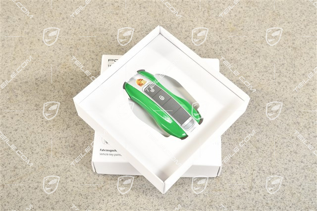 Vehicle key side faces / Key cap, Painted / lacquered, set Python green