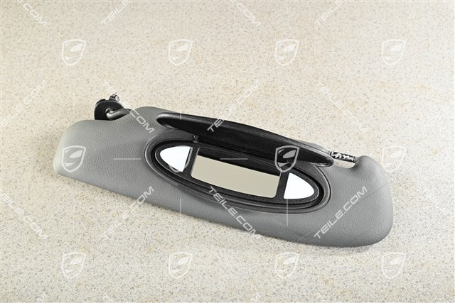 Sonnenblende, Kunstleder, Steingrau, L