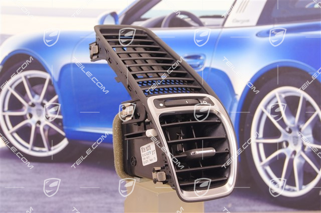 Dashboard centre vent / nozzle, black, R