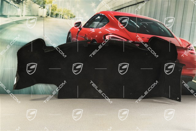 Wykładzina bagażnika, dolna część, czarna