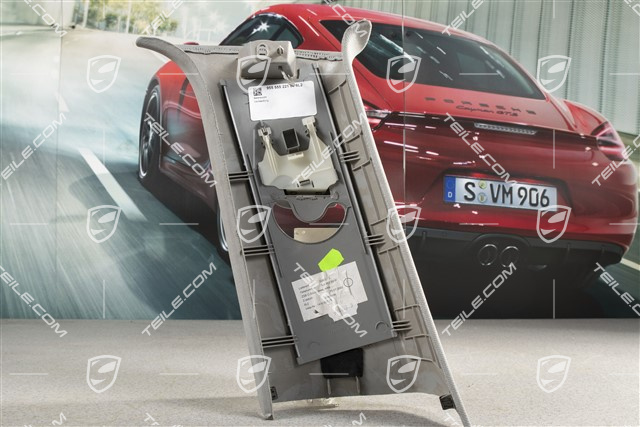 Verkleidung von C-Säule, Stoff, Stahlgrau, Oben, R