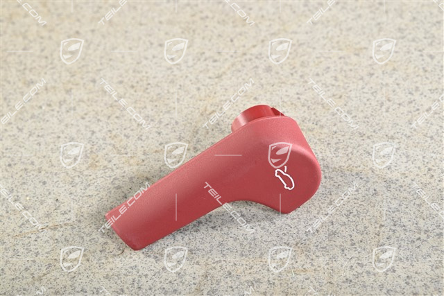 Rączka / dźwignia otwierania maski, bordowa  / Bordeaux Red