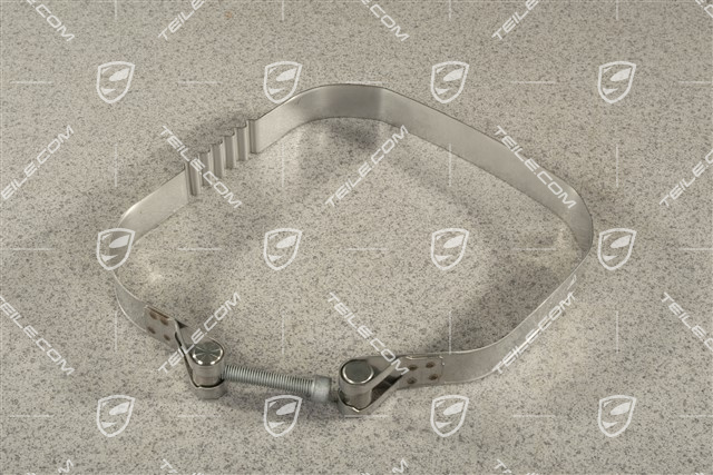 Turbo, Abgasanlage Hauptschalldämpfer, Klemmschelle Spannband / Spannschelle
