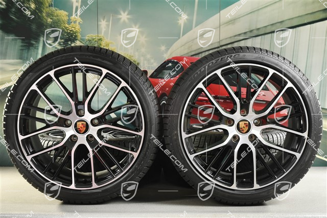 21-inch winter wheels set "Exclusive Design Sport", rims 9,5 J x 21 ET71 + 10,5 J x 21 ET71 + Pirelli Sottozero III winter tires 275/35 R21 + 315/30 R21, black high gloss