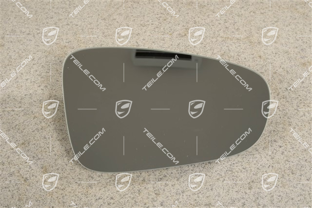 Szkło lusterka drzwi, wypukłe, ściemniane, R