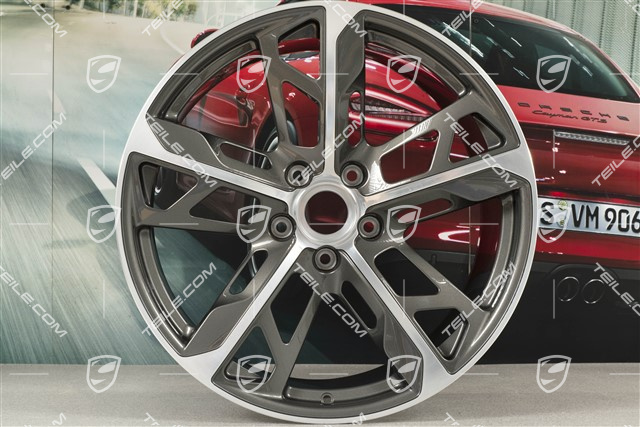 21" Felgensatz Cross Turismo Design, 9,5J x 21 ET60 + 11,5J x 21 ET66, Titan