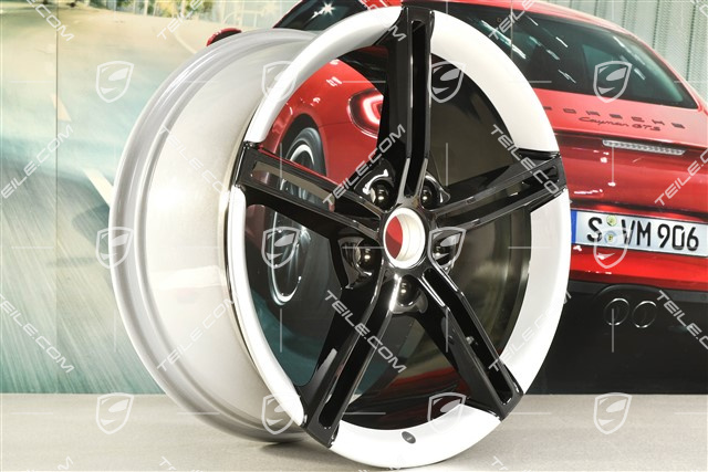 21" Felga Mission E Design, 9,5J x 21 ET60, srebrnobrylantowy + czarny