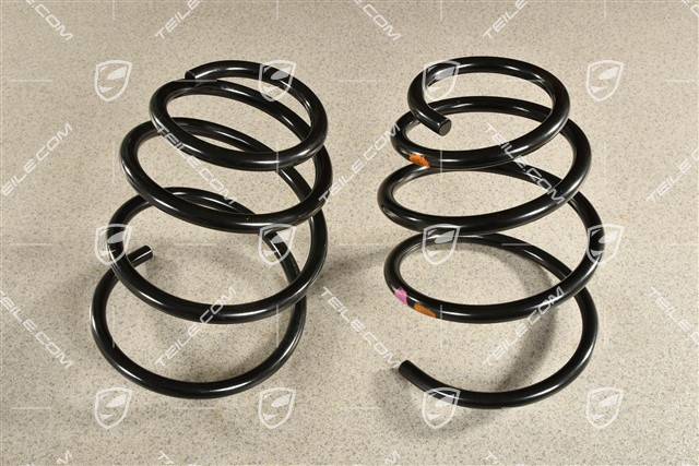 C4 / C4S Cabrio, Schraubenfeder, VA, Kenn Violett / Orange