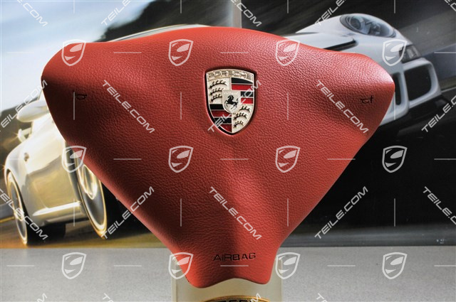 Airbag, 3 spoke, plastic material, boxster red Airbag, 3 spoke, plastic material, boxster red