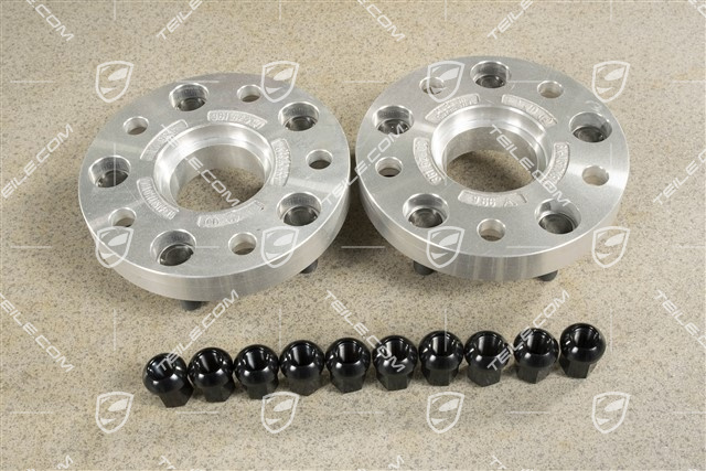 Distanzring 25mm mit Radbolzen und Radmutter, Nachrüstsatz, für Hinterachse