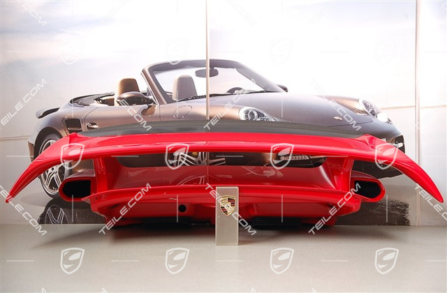 GT2 / GT2 RS Rear spoiler set (engine lid, wing, CARBON lip spoiler), incl. small pieces