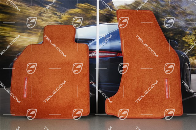 Komplet dywaników, 4-części, do 997 cabrio/targa z BOSE Sound-System, czerwony Terrakotta
