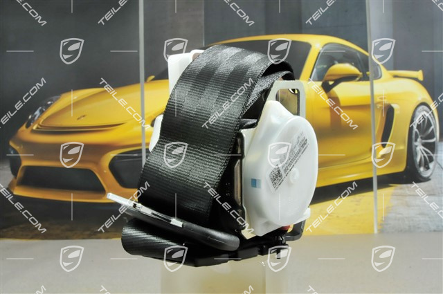 Pas bezpieczeństwa, tył, środek, czarny Pas bezpieczeństwa, tył, środek, czarny