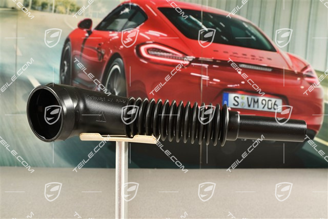 Filler neck for windshield wash system reservoir / tank