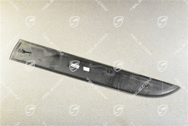 Front door cover / trim, Carbon finished in matt, L