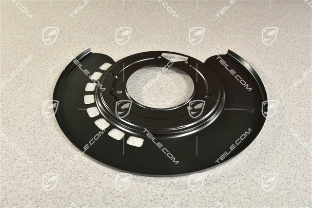 Rear axle disc brake protective plate, Turbo / Turbo S, R
