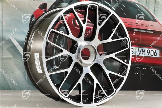 20" Felge Turbo S, Zentralverschluss, 9J x 20 ET51, schwarz