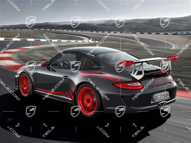 GT3 RS Facelift 2010 spoiler tylny, kompletny (maska silnika, spoiler, mocowania i wszystkie drobne części). JAK NOWY