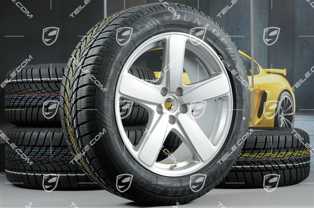 19" "Sport Classic" Winterräder Satz, Felgen 8J x 19 ET21 + 9J x 19 ET21, NEUE Dunlop Winterreifen 235/55 R19 + 255/50 R19, mit RDK-Sensoren