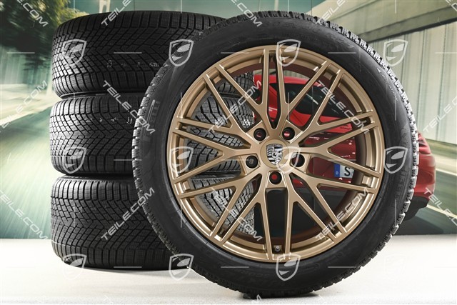 21" RS Spyder Design Winterräder Satz, Felgen 9,5J x 21 ET46 + 11,0J x 21 ET58 + NEUE Pirelli Winterreifen 285/45 R21 + 305/40 R21, mit RDK-Sensoren, Neodyme