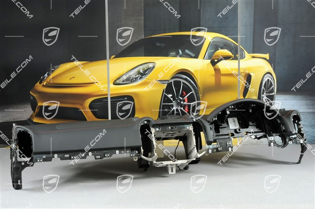 Konsola / deska rozdzielcza, RL / UK-Version, czarna skóra + nici czerwone (Carmine Red) Konsola / deska rozdzielcza, RL / UK-Version, czarna skóra + nici czerwone (Carmine Red)