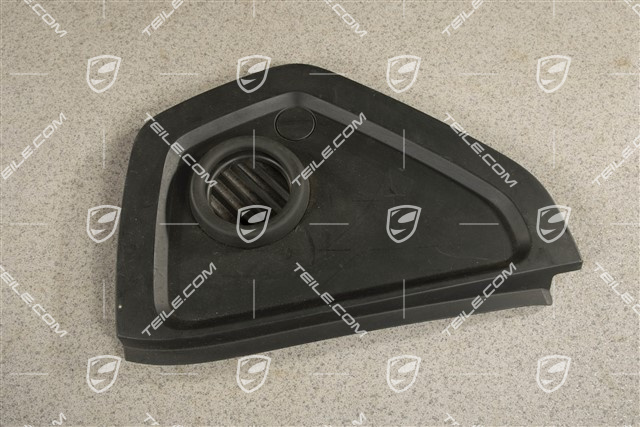 Cover, Dashboard trim, Black, L