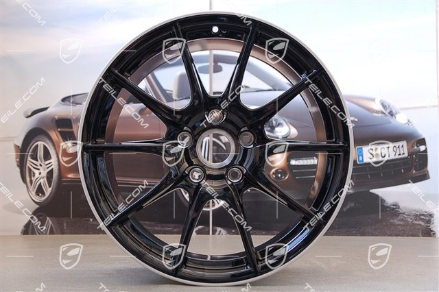 19" Komplet felg Boxster Spyder, Edycja specjalna Black Edition, czarne, 10J x 19 ET42 + 8,5J x 19 ET55