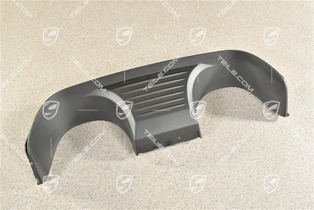 C2 / C2S / C4 / C4S / GTS, Rear bumper fascia, matt black sports exhaust system