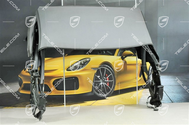 Dach Cabrio, kompletny, szyba szklana, popielaty Dach Cabrio, kompletny, szyba szklana, popielaty