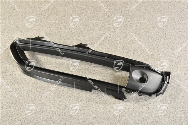 Boczna kratka wentylacyjna zderzaka przedniego, dolna, czarny mat, L