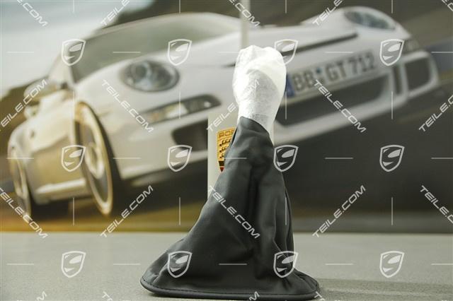 Gałka zmiany biegów, ALU-Look, czarna skóra