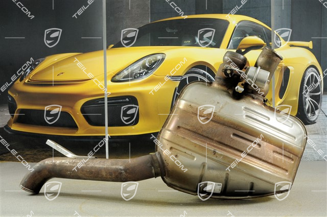 Rear silencer, Panamera Turbo, R Rear silencer, Panamera Turbo, R