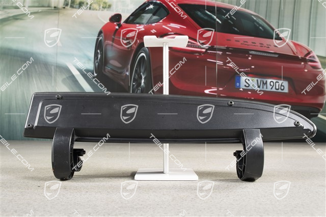 Klapka schowka w drzwi, Skóra, Black/Grey, R