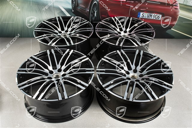 21" Felgensatz Turbo III, Felgen 10J x 21 ET19 + 9J x 21 ET26, schwarz hochglanz