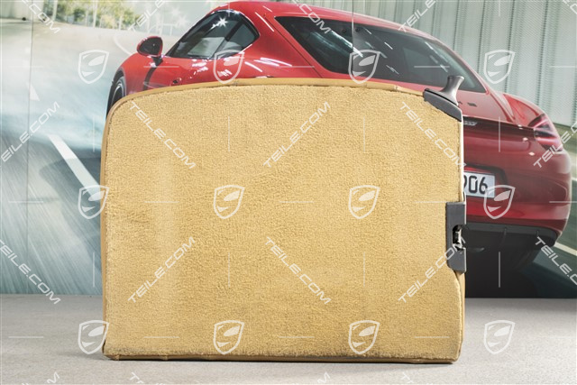 Back seat backrest, Draped leather, savannah beige, Cabrio, R
