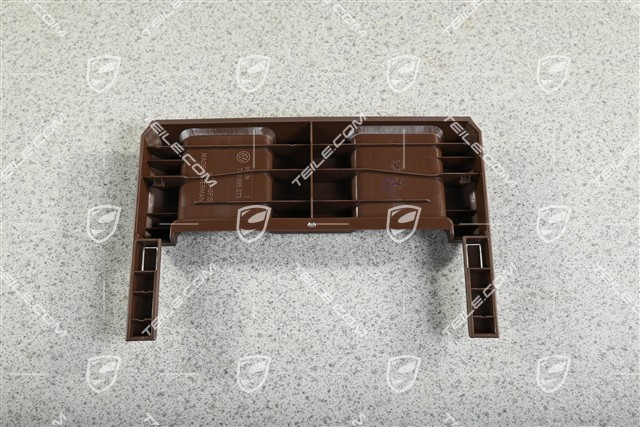 Cover trim for centre seat rail, Backseat, Truffle Brown