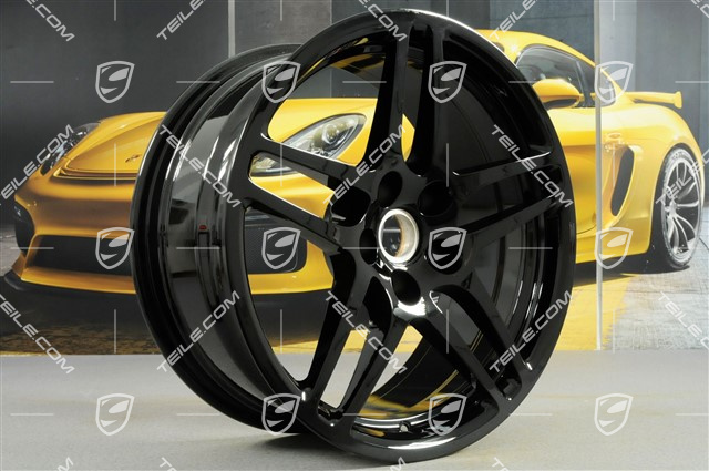 18" Felge Macan S, 8J x 18 ET21, schwarz hochglanz