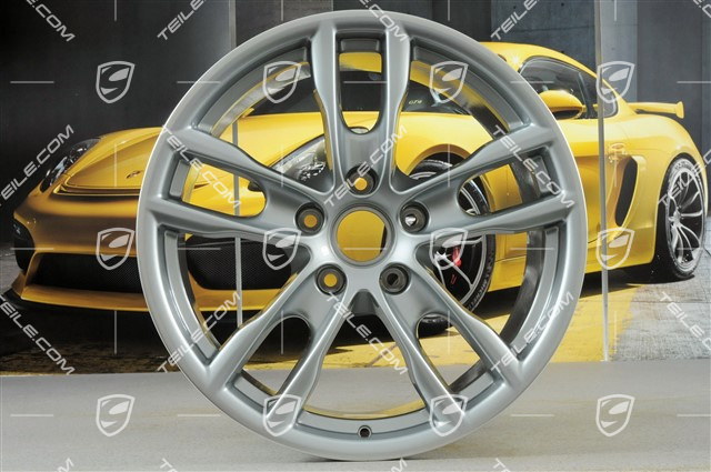 19-inch wheel Boxster S III, 9,5J x 19 ET45, Rhodium Silver Metallic