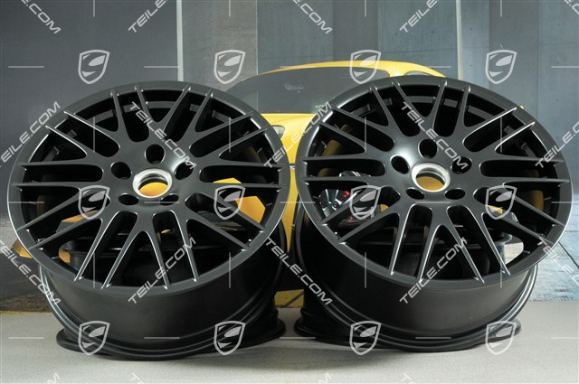 20" Komplet felg RS Spyder / GTS, 9,5J x 20 ET47, czarny satynowy półmat