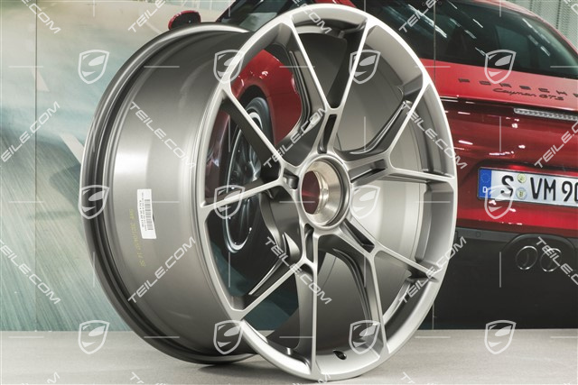 20"+21" GT3 komplet felg, 9,5J x 20 ET46 + 12J x 21 ET45, ciemny srebrny / darksilver