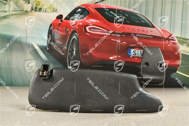 Osłona przeciwsłoneczna, z podświetlanym lusterkiem, czarna, L