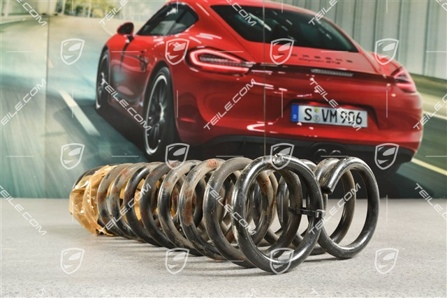 Schraubenfeder, HA, KENN - Orange, C2 / C4