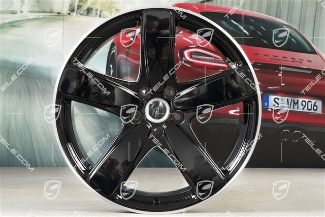 19" Felgensatz Macan SportClassic, 8J x 19 ET21 + 9J x 19 ET21, schwarz hochglanz