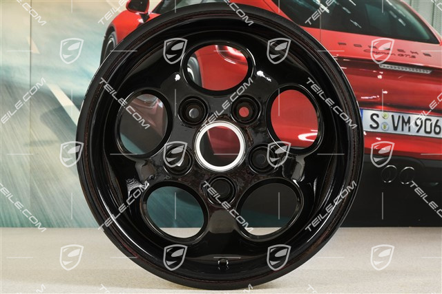 15" felga "Telefon", 7J x 15 ET23,3, czarny wysoki połysk