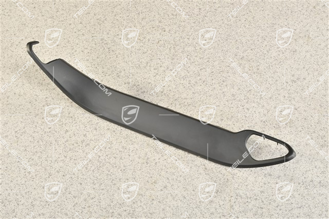 Centre console cover, Lateral, Black, L