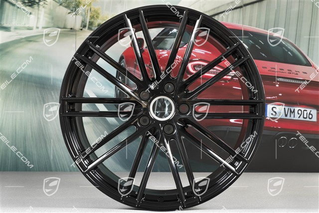 22" Felge Turbo IV, 11,5J x 22 ET61, schwarz hochglanz