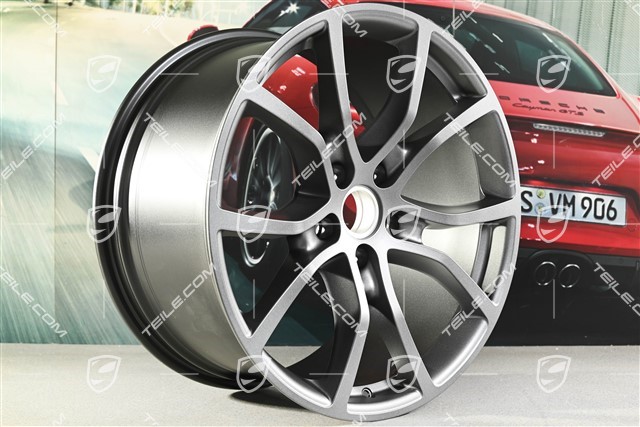 21-inch wheel rim, Cayenne Exclusive Design, 11J x 21 ET49, vesuvgrau