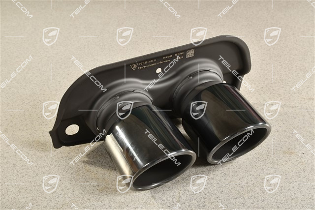 GT3 / RS / Touring / S/T Doppelendrohr Schwarz